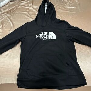 black north face sweatshirt